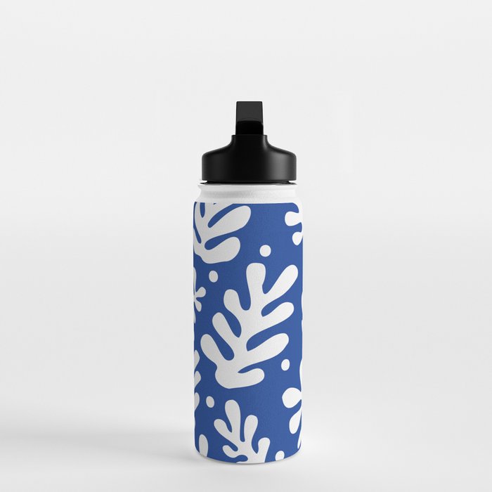 Henri Matisse - Leaves Pattern - Deep Blue Water Bottle Gallery Image 3