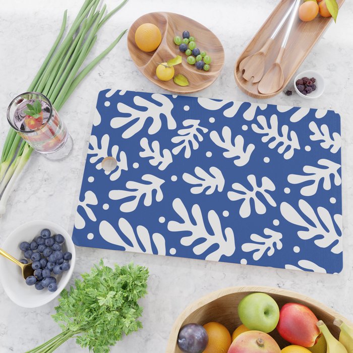 Henri Matisse - Leaves Pattern - Deep Blue Cutting Board Gallery Image 2