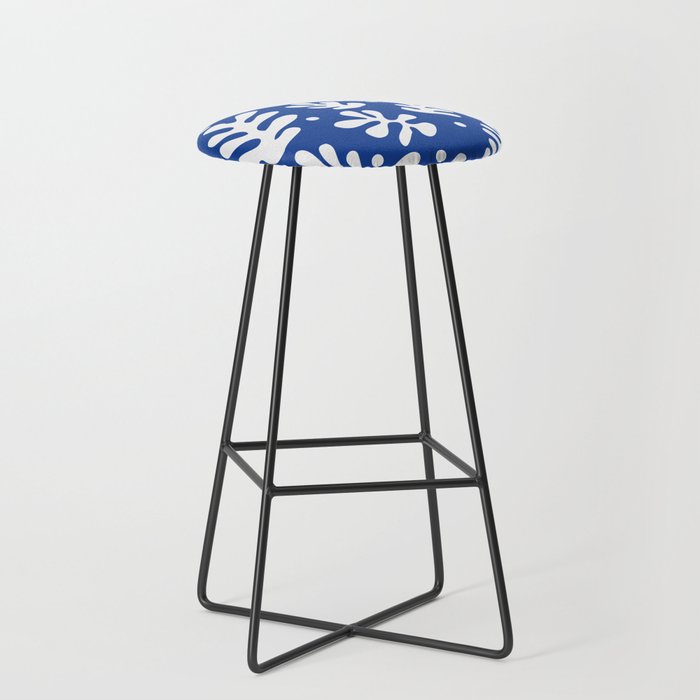 Henri Matisse - Leaves Pattern - Deep Blue Stool Gallery Image 1