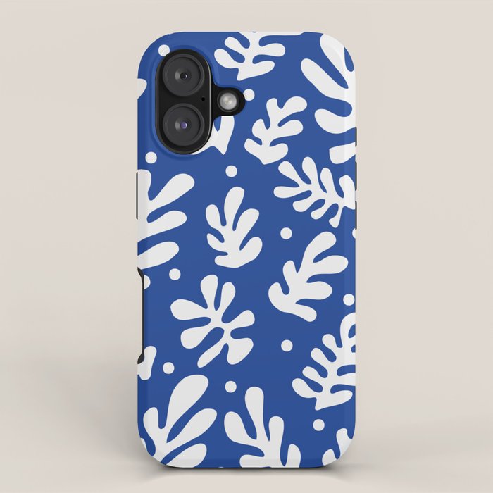 Henri Matisse - Leaves Pattern - Deep Blue iPhone Case Gallery Image 1