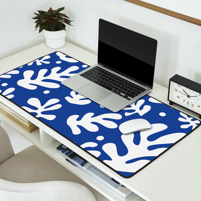 Henri Matisse - Leaves Pattern - Deep Blue Desk Mat Gallery Image 2