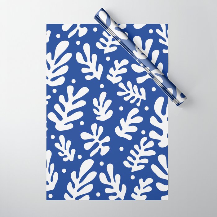 Henri Matisse - Leaves Pattern - Deep Blue Wrapping Paper Gallery Image 1