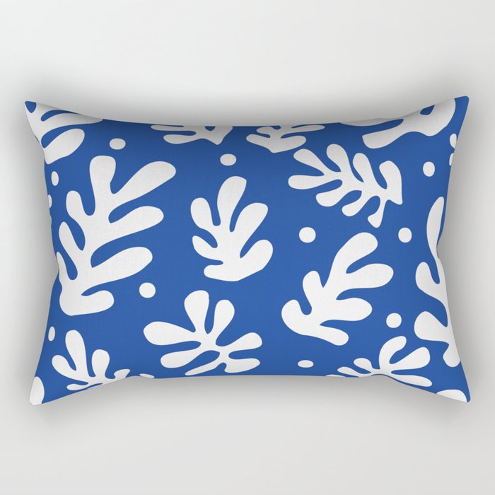 Henri Matisse - Leaves Pattern - Deep Blue Rectangular Pillow Gallery Image 2