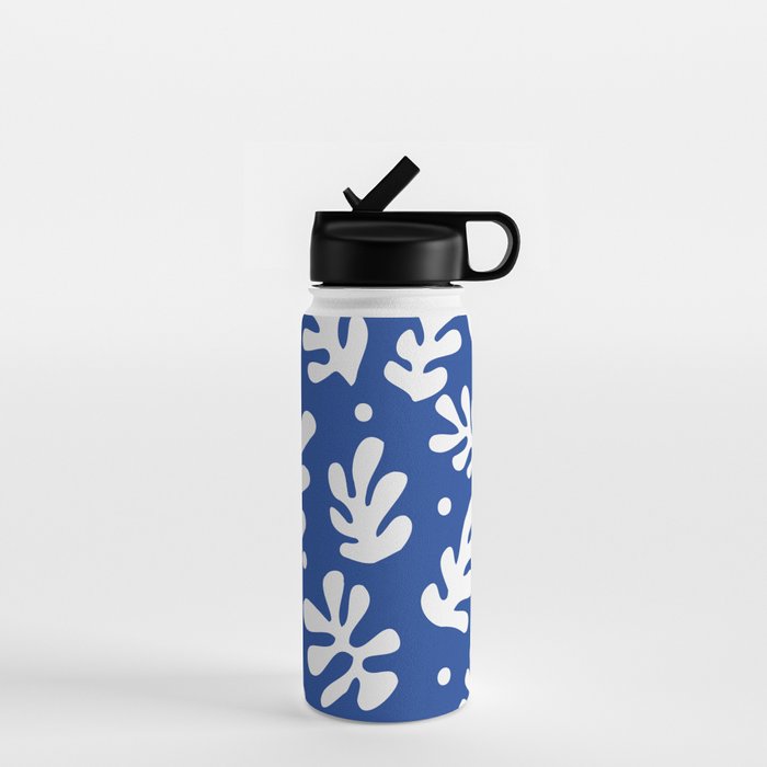 Henri Matisse - Leaves Pattern - Deep Blue Water Bottle Gallery Image 1