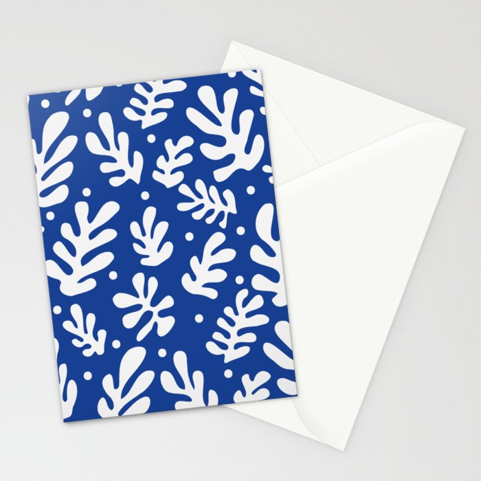 Henri Matisse - Leaves Pattern - Deep Blue Stationery Card Gallery Image 2