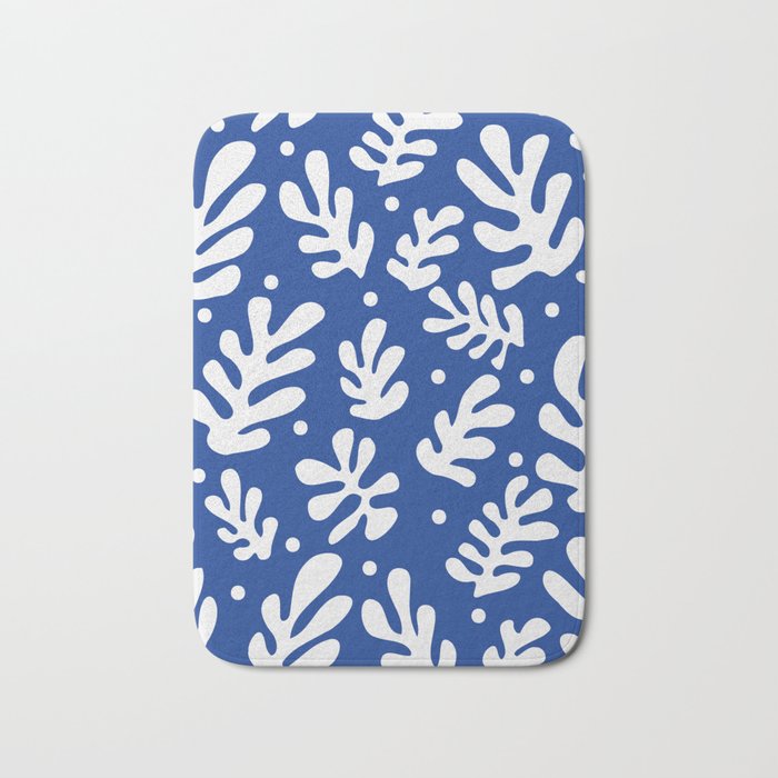 Henri Matisse - Leaves Pattern - Deep Blue Bath Mat Gallery Image 1