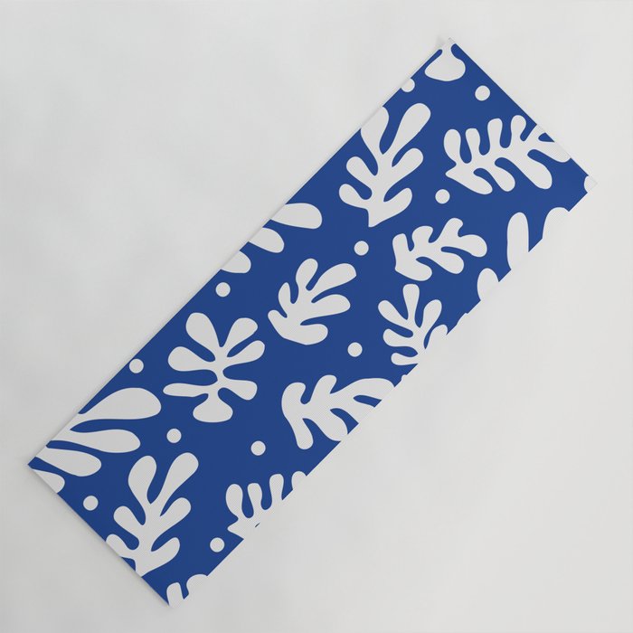 Henri Matisse - Leaves Pattern - Deep Blue Yoga Mat Gallery Image 1