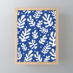 Henri Matisse - Leaves Pattern - Deep Blue Mini Art Print Gallery Image 1