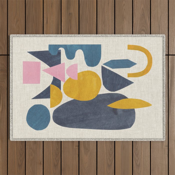 Sunny Blues  Outdoor Rug Gallery Image 1