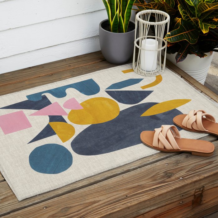Sunny Blues  Outdoor Rug Gallery Image 2