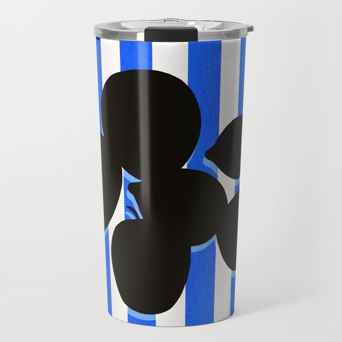Still life - blue stripe Travel Mug Gallery Image 1