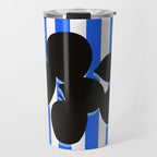 Still life - blue stripe Travel Mug Gallery Image 1