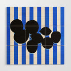 Still life - blue stripe Wood Wall Art Gallery Image 1