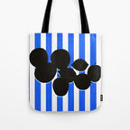 Still life - blue stripe Tote Bag Gallery Image 1
