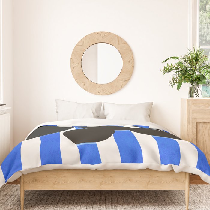 Still life - blue stripe Duvet Cover Gallery Image 3