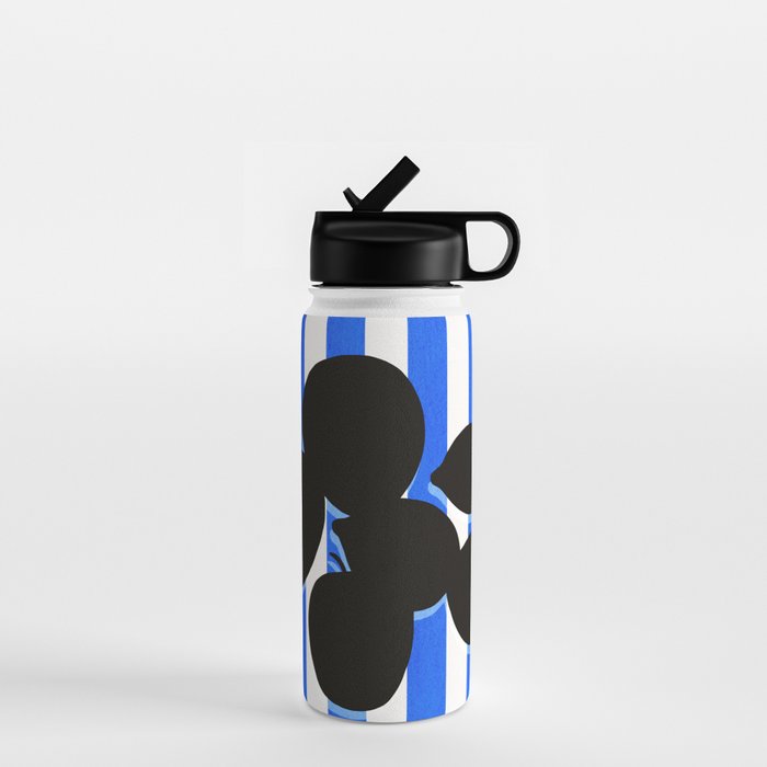 Still life - blue stripe Water Bottle Gallery Image 1
