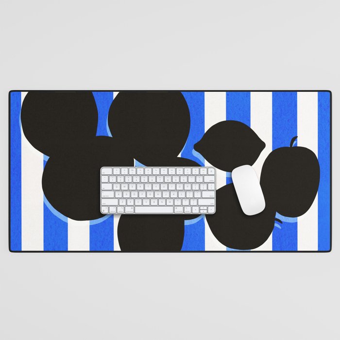 Still life - blue stripe Desk Mat Gallery Image 1
