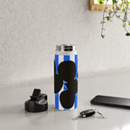 Still life - blue stripe Water Bottle Gallery Image 4