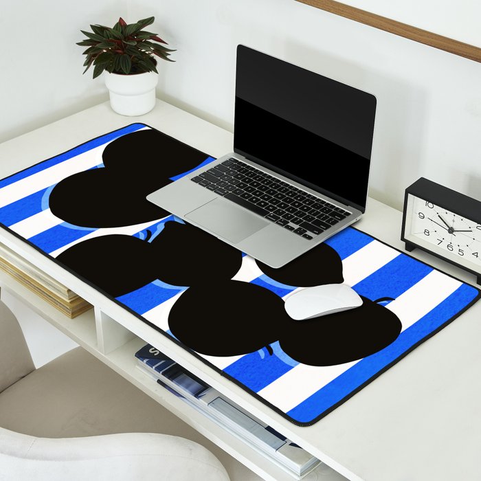 Still life - blue stripe Desk Mat Gallery Image 2
