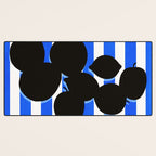 Still life - blue stripe Desk Mat Gallery Image 3