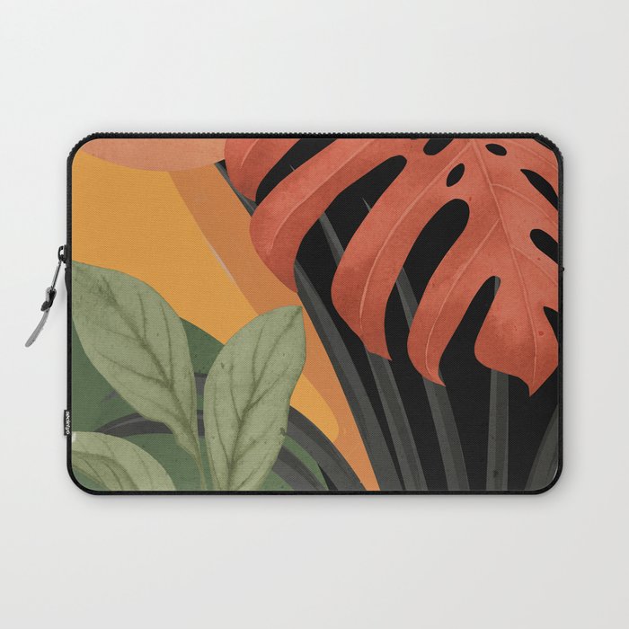 Abstract Art Tropical Leaves 109 Laptop Sleeve Gallery Image 1