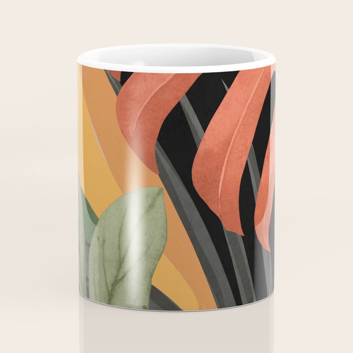 Abstract Art Tropical Leaves 109 Coffee Mug Gallery Image 4