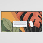 Abstract Art Tropical Leaves 109 Desk Mat Gallery Image 1