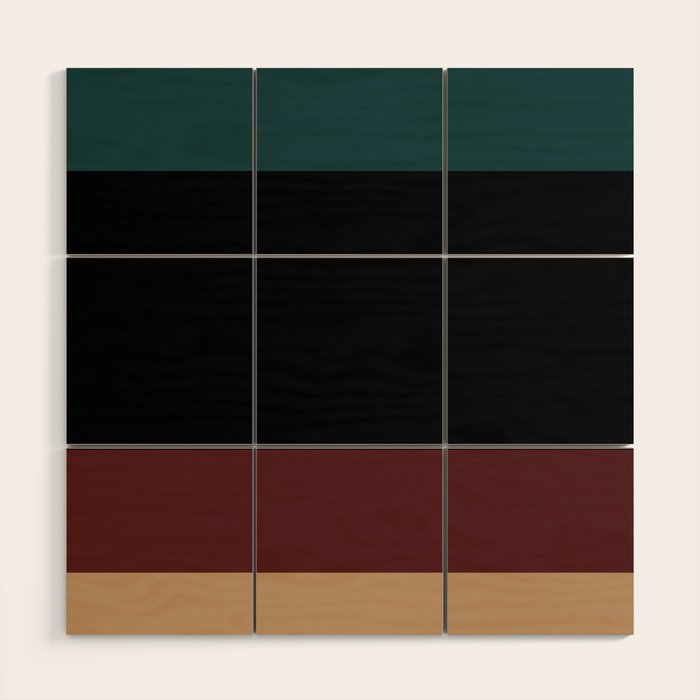 Contemporary Color Block XII Wood Wall Art Gallery Image 1