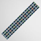 Windowpane Plaid Multicolor on Dark Blue Table Runner Gallery Image 3