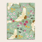 Chinoiserie Cranes on green birds vintage Notebook Gallery Image 4