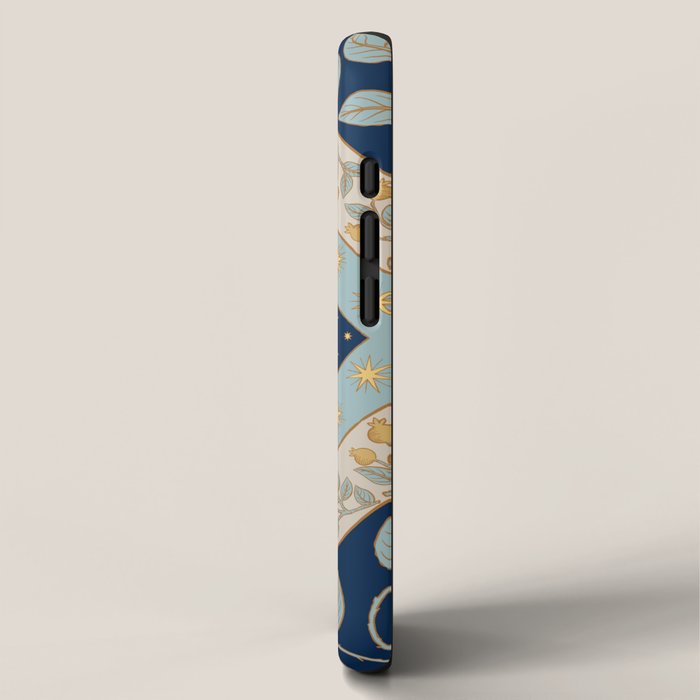 Sun Moon and Stars Celestial Blue iPhone Case Gallery Image 2