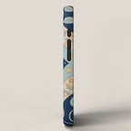 Sun Moon and Stars Celestial Blue iPhone Case Gallery Image 2