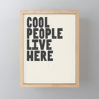Cool People Live Here Mini Art Print Gallery Image 1