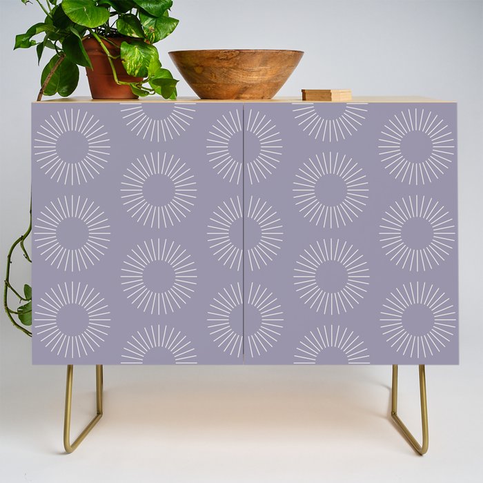 Minimalist Sunray Pattern II Credenza Gallery Image 1