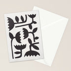 Linocut Tulips #3 Stationery Card Gallery Image 2