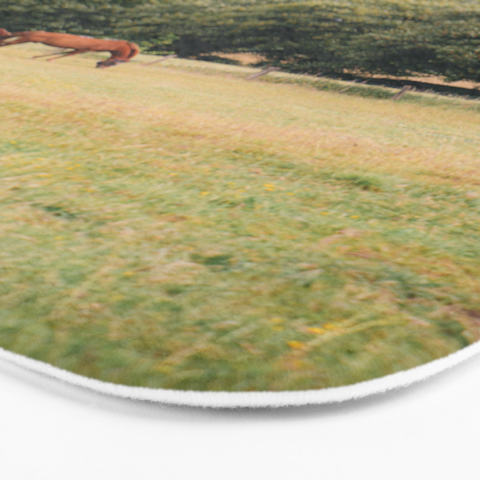 Cotswolds Horses in Rural Pasture Landscape Bath Mat Gallery Image 3