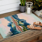 Pastel Lake Reflections Outdoor Rug Gallery Image 2