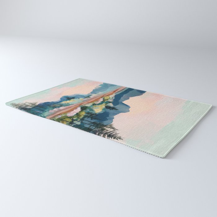 Pastel Lake Reflections Rug Gallery Image 3