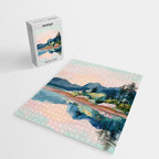 Pastel Lake Reflections Jigsaw Puzzle Gallery Image 2