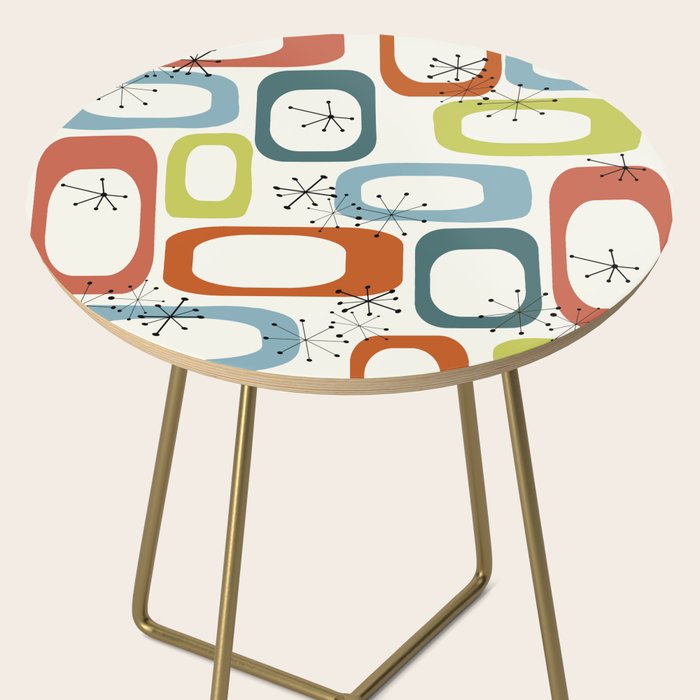 Mid Century Modern Shapes 1950s colors  Side Table Gallery Image 2