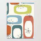 Mid Century Modern Shapes 1950s colors  Notebook Gallery Image 4