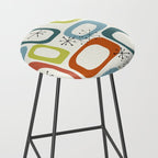 Mid Century Modern Shapes 1950s colors  Stool Gallery Image 2