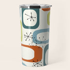Mid Century Modern Shapes 1950s colors  Travel Mug Gallery Image 1