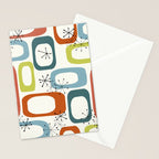 Mid Century Modern Shapes 1950s colors  Stationery Card Gallery Image 2