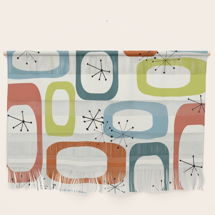 Mid Century Modern Shapes 1950s colors  Wall Hanging Gallery Image 1