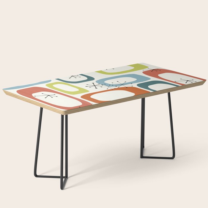 Mid Century Modern Shapes 1950s colors  Coffee Table Gallery Image 1