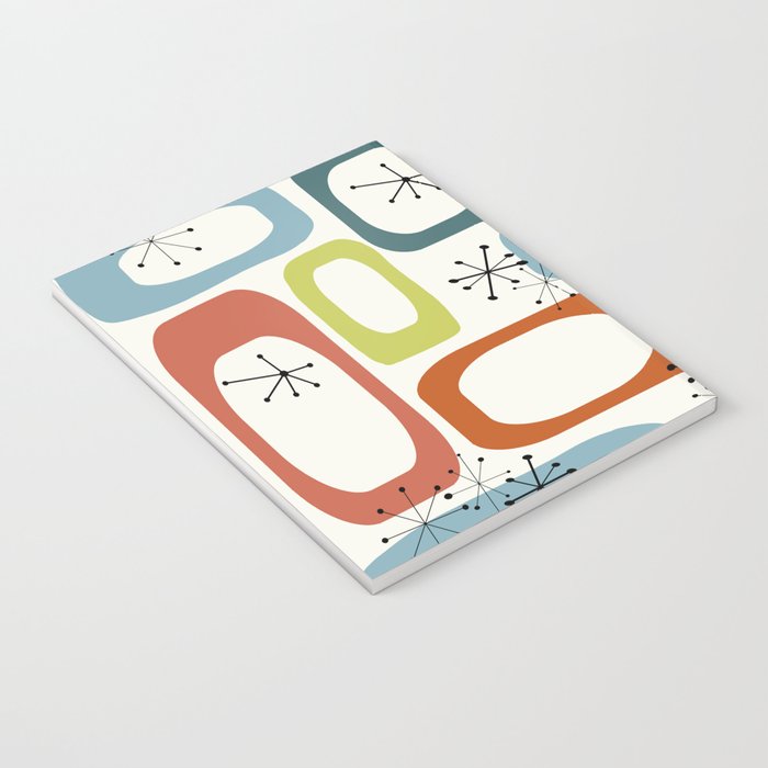 Mid Century Modern Shapes 1950s colors  Notebook Gallery Image 3