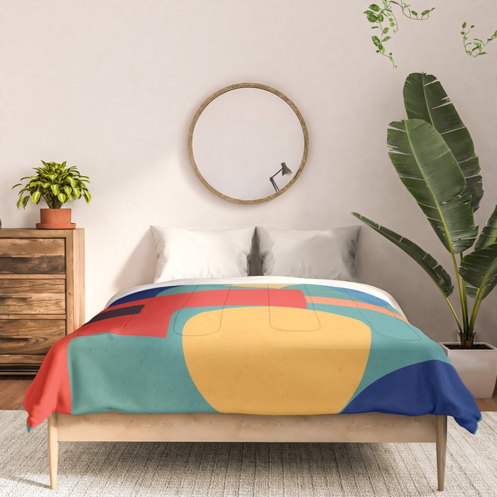 Abstract Shapes Modern Art 6 Comforter Gallery Image 3