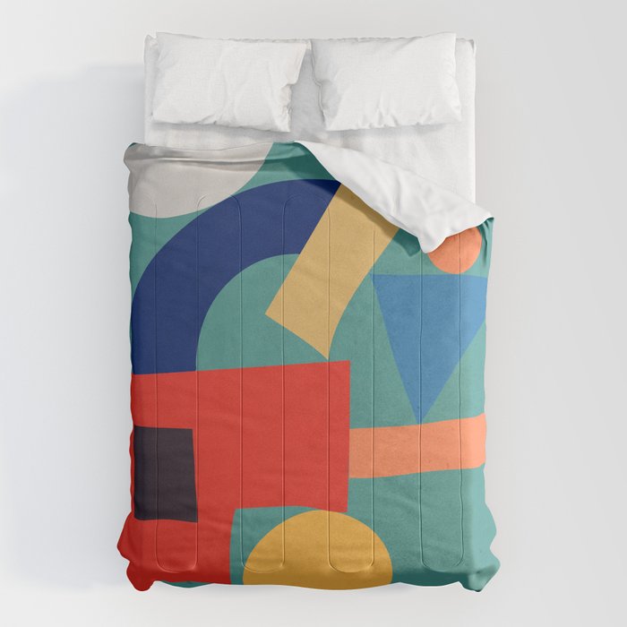 Abstract Shapes Modern Art 6 Comforter Gallery Image 6