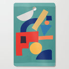 Abstract Shapes Modern Art 6 Cutting Board Gallery Image 1